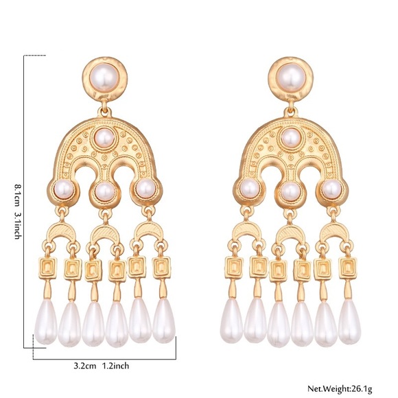 🖤LAST ONE🖤Tassel Dangle Gold Earrings - Picture 3 of 7